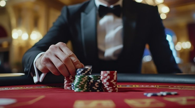 Aplikasi mobile ufcslot99 menampilkan kasino langsung dengan dealer profesional di layar smartphone